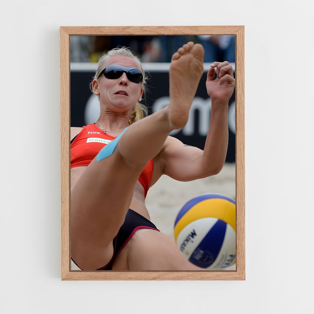 Poster Spike Énergique – affiche Beach-volley (vue 4)